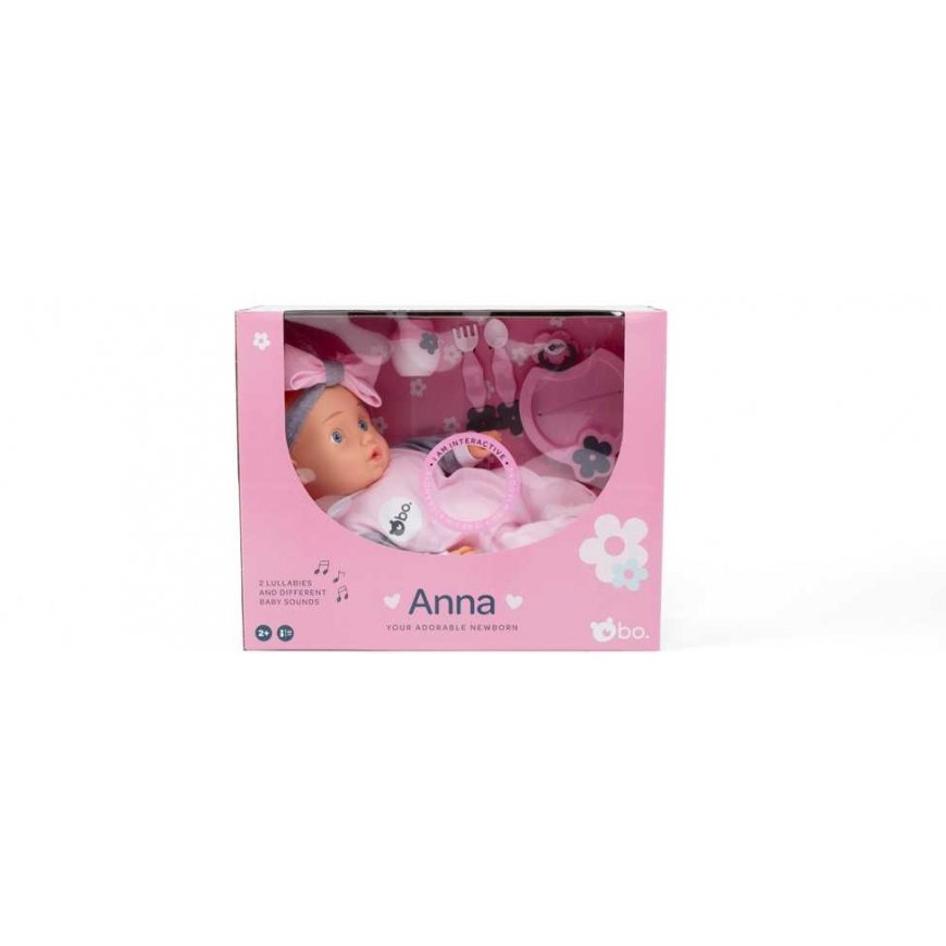bo. Interaktyvi lėlytė-naujagimis Anna, 42 cm