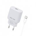 Beline Įkroviklis jungiama į tinklą 30W GaN USB-C + kabelis USB-C, balta