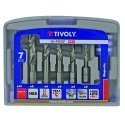 Drilled Tivoli Metal drill set 3-10mm, 7pcs, HSS, 1/4" shank, "Half-box"