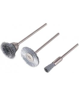 Tivoli Miniature brush set for drill 3pcs, 2.3mm handle
