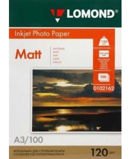 Photo paper Lomond Photo Inkjet Paper Matte 120 g/m2 A3, 100 sheets