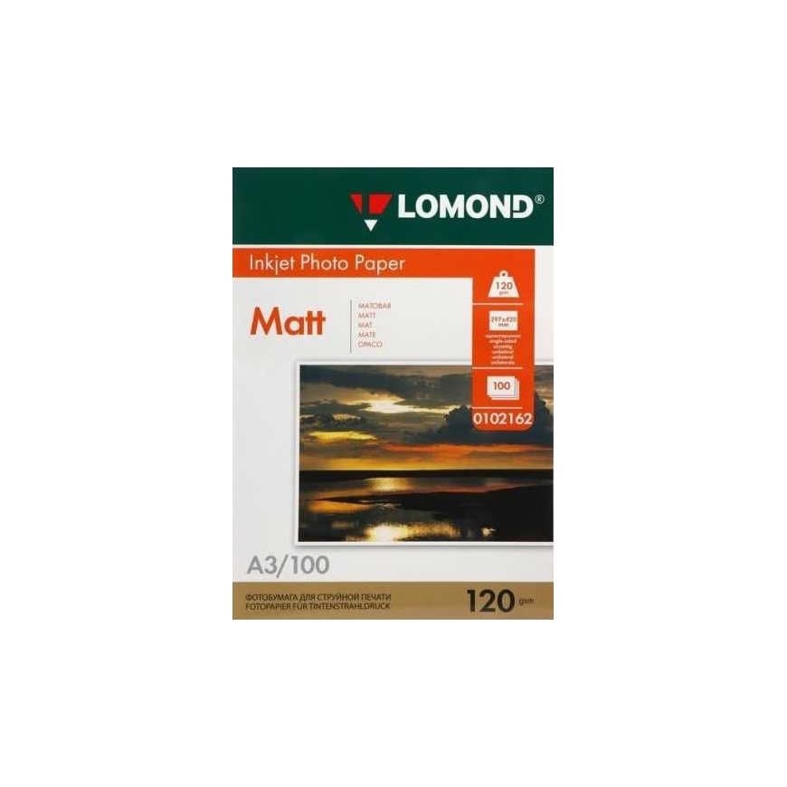 Photo paper Lomond Photo Inkjet Paper Matte 120 g/m2 A3, 100 sheets