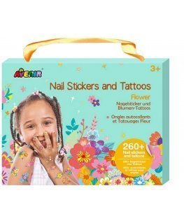 AVENIR 230+ Nail Stickers and Tattoos "Flowers"
