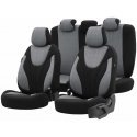 Car seat cover set otom ruby 1202 grey/black 3 zip