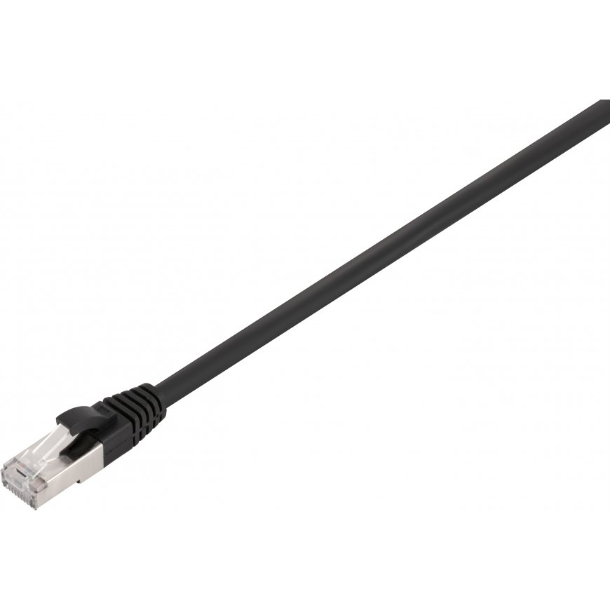 Fuj:tech CAT6A S/FTP network cable, 5 m, black