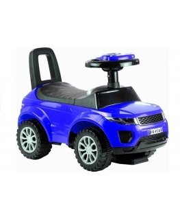Lean Cars A foot-driven car with a blue light
