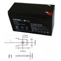 Lead battery VIPOW 12V 7.0Ah