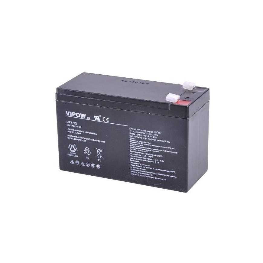 Lead battery VIPOW 12V 7.0Ah – 2