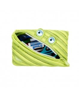 Pencil case ZIPIT Wildlings Jumbo Pouch, ZTMJ-WD-ALI, green sp.
