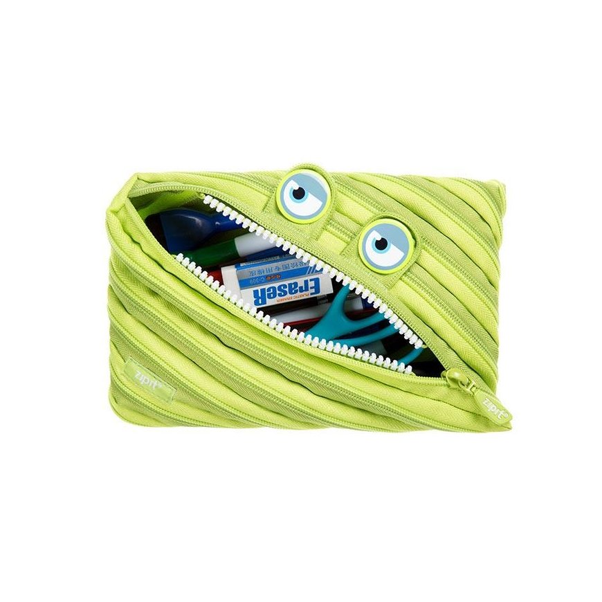 Pencil case ZIPIT Wildlings Jumbo Pouch, ZTMJ-WD-ALI, green sp.