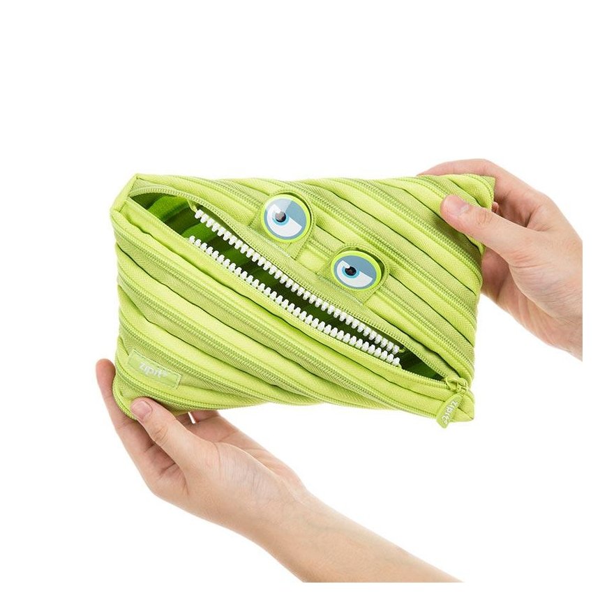 Pencil case ZIPIT Wildlings Jumbo Pouch, ZTMJ-WD-ALI, green sp. – 3