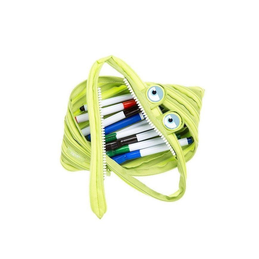 Penalas-pieštukinė ZIPIT Wildlings Jumbo Pouch, ZTMJ-WD-ALI, žalios sp. – 4