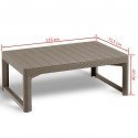 Keter garden table lyon, cappuccino color