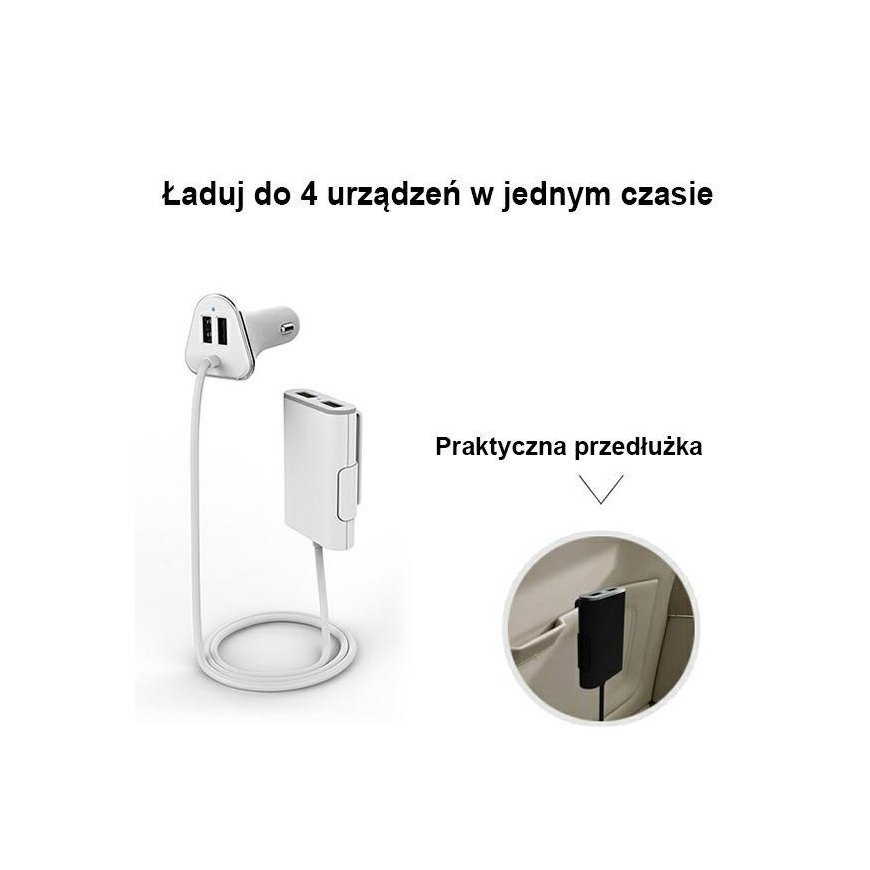 Awei C-400 4x USB-A 2 A įkroviklis (AWEI072WHT) – 4