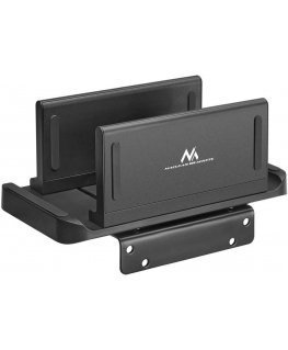 Maclean Thin-Client / mini PC terminal holder, black, suitable for VESA mounts, free standing, MC-454