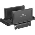 Maclean Thin-Client / mini PC terminal holder, black, suitable for VESA mounts, free standing, MC-454 Maclean Thin-Client / mini PC terminal holder, black, suitable for VESA mounts, free standing, MC-454