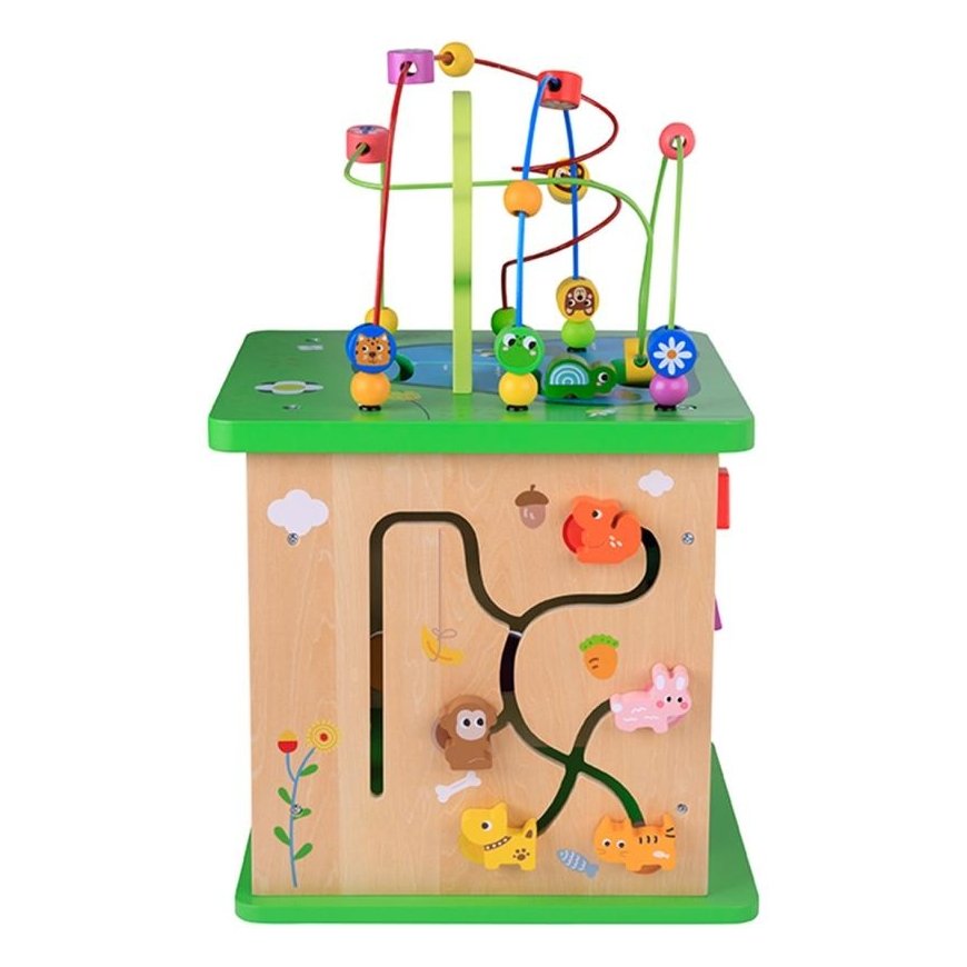 Tooky Toys TOOKY TOY Kostka Edukacyjna Sorter Labirynt Lavinamasis žaislas Zwierzątka – 4