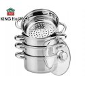 King Hoff STEAM POT KINGHOFF 5 ELEM. 18cm KH-3317 King Hoff STEAM POT KINGHOFF 5 ELEM. 18cm KH-3317