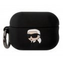 Karl Lagerfeld case for Airpods Pro 2 KLAP2RUNIKK juodas 3D Silicone NFT Karl