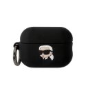Karl Lagerfeld case for Airpods Pro 2 KLAP2RUNIKK juodas 3D Silicone NFT Karl