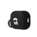 Karl Lagerfeld case for Airpods Pro 2 KLAP2RUNIKK juodas 3D Silicone NFT Karl