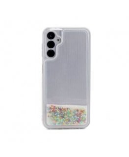 iLike Samsung Galaxy A34 5G Silicone Case Water Glitter Rainbow