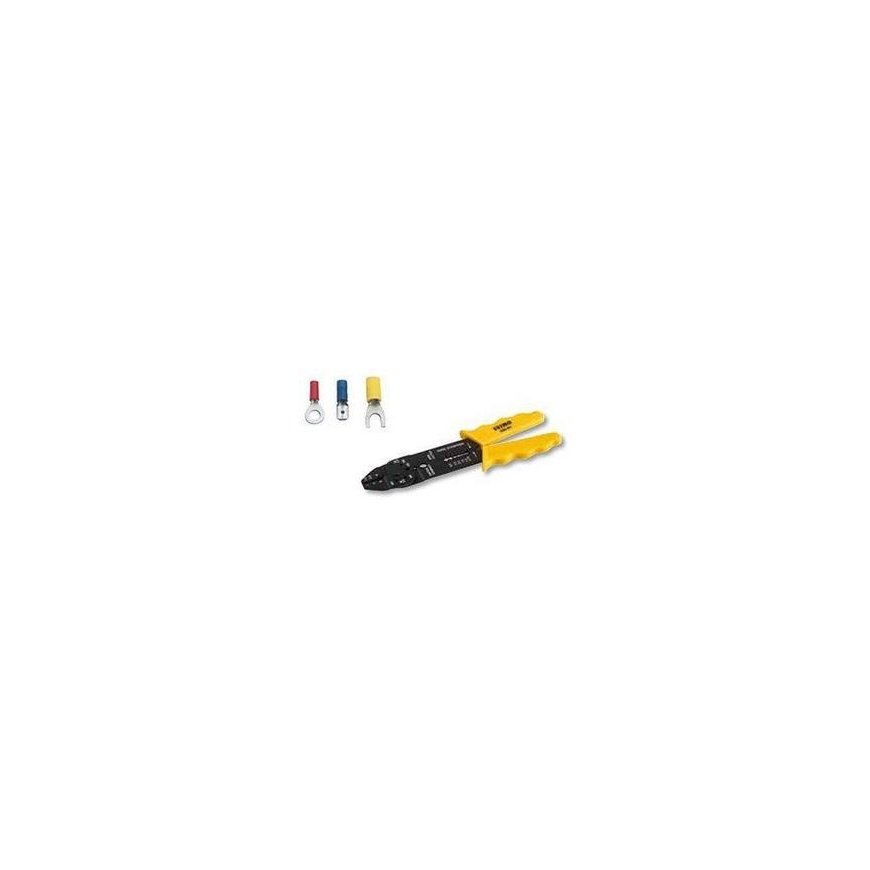 Crimping pliers 220mm for insulated terminals 1.5/2.5/6 mm2, lice M2.6-M5.0. peels 0.75-6.0 mm2. Disintegration blister – 2