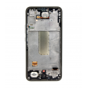 Dėklas LCD ekranas + jutiklinis blokas + priekinis dangtelis „Samsung A346B Galaxy A34 5G Awesome Graphite“ (paslaugų paketas)