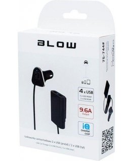 Blow automobilinis įkroviklis 4xUSB 9.6A