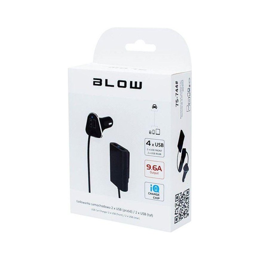 Blow car charger 4xUSB 9.6A