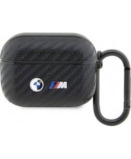 Ausinės BMW BMW BMAPWMPUCA2 AirPods Pro cover juoda/juodas Carbon Double Metal Logo