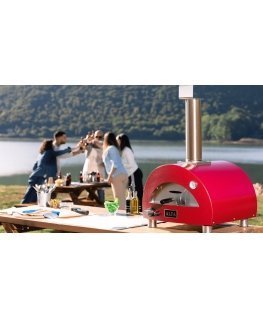 Alfa Forni Cover black 4 Pizze + Base (Classico)