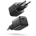 Joyroom greitas sieninis įkroviklis C tipo USB 20 W maitinimo tiekimo greitas įkrovimas 3.0 AFC juodas (L-P202) Joyroom greitas sieninis įkroviklis C tipo USB 20 W maitinimo tiekimo greitas įkrovimas 3.0 AFC juodas (L-P202)