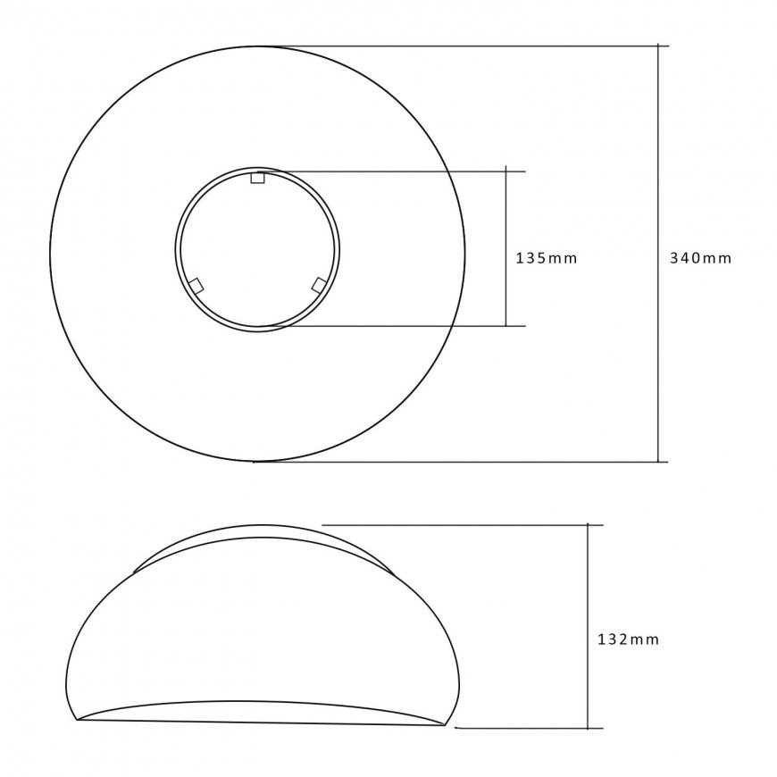 Ceiling light Maclean lamp cover / reflector 50W LED for warehouse lamps (MCE417) – 5