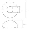 Ceiling light Maclean lamp cover / reflector 50W LED for warehouse lamps (MCE417) Ceiling light Maclean lamp cover / reflector 50W LED for warehouse lamps (MCE417)