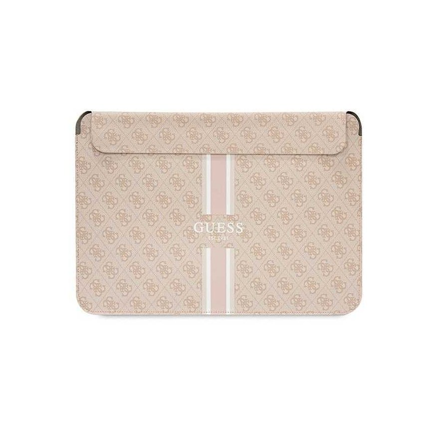 Case Guess Sleeve GUCS16P4RPSP 16 Inch Pink Sleeve 4G Stripes – 4