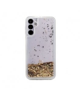 iLike Samsung Galaxy A34 5G Silicone Case Water Glitter Gold