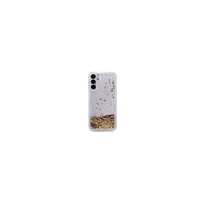 iLike Samsung Galaxy A34 5G Silicone Case Water Glitter Gold
