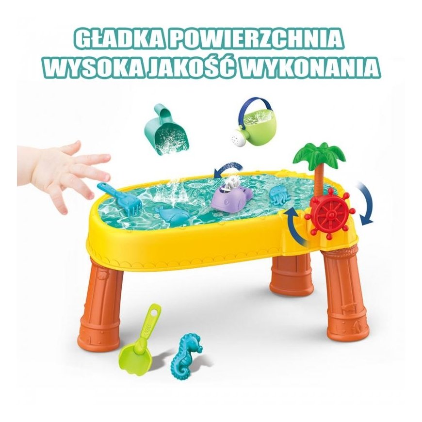 WOOPIE Water Table 2in1 Sandbox Pirate Ship 8 Accessories – 3