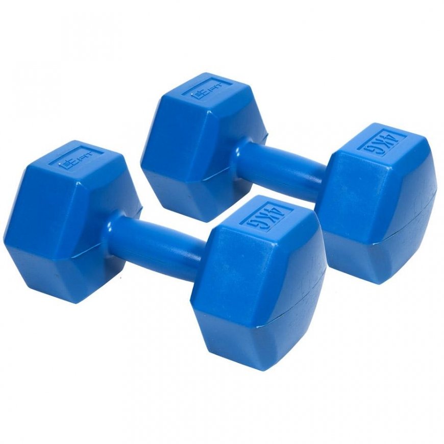 Terg Hantelių rinkinys EB Fit, 2x4kg, mėlynas