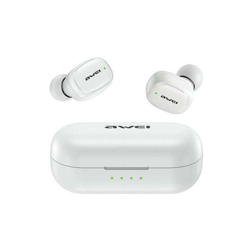Awei Ausinės bluetooth 5.1 t13 pro tws balta