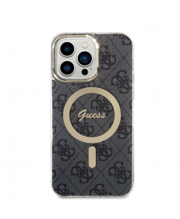 Guess 4G IML MagSafe Compatible Case for iPhone 14 Pro Max Black