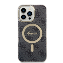 Guess 4G IML MagSafe Compatible Case for iPhone 14 Pro Max Black