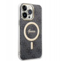 Guess 4G IML MagSafe suderinamas dėklas, skirtas iPhone 14 Pro Max Juodas Guess 4G IML MagSafe suderinamas dėklas, skirtas iPhone 14 Pro Max Juodas