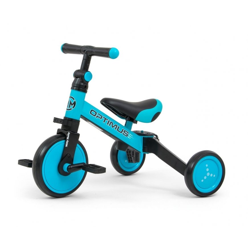 Balance bike - tricycle Milly Mally Bike 3in1 Optimus Blue – 5