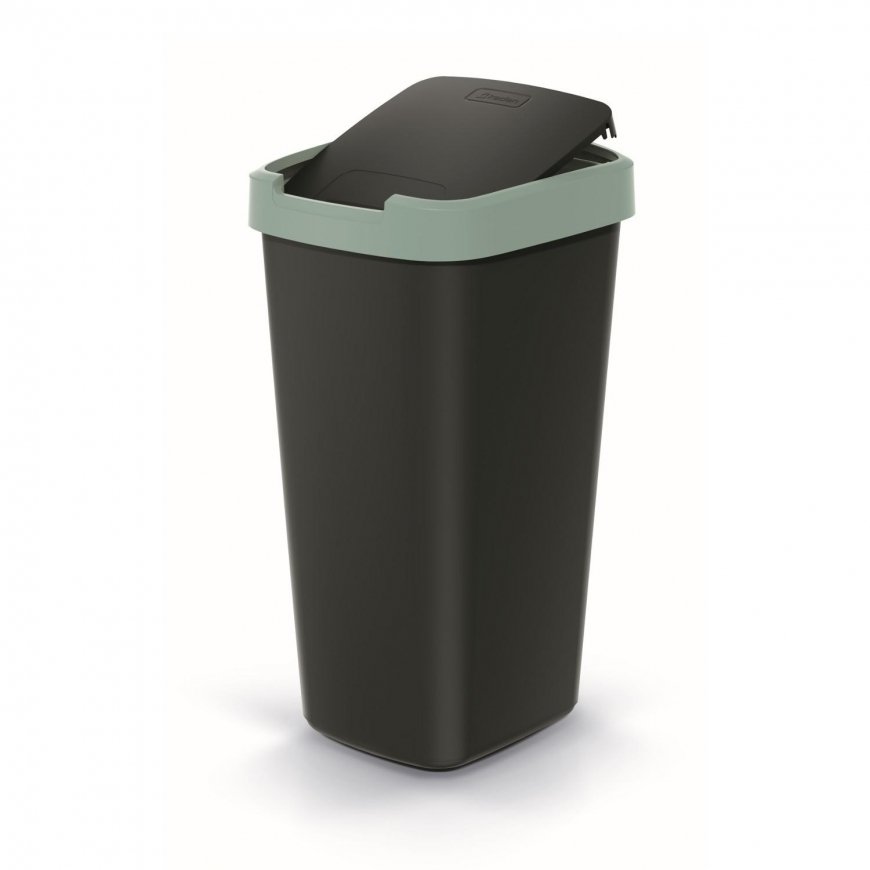 Prosperplast Šiukšliadėžė COMPACTA Q - jasny žalias 25l – 3