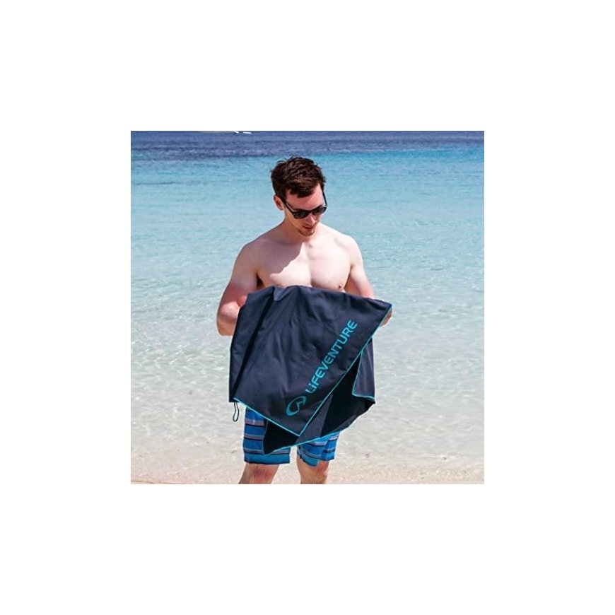 Kelioninis rankšluostis Lifeventure Soft Fibre Recycled Pilkas L - L – 5