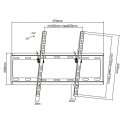 Cabletech Laikiklis sieninis pakreipiamas TV 37-70" (maks. 35kg) Cabletech Laikiklis sieninis pakreipiamas TV 37-70" (maks. 35kg)