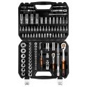 Neo Socket wrenches, 1/4", 1/2", CrV, in a set of 94 pcs.