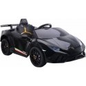 Lean Cars Elektromobilis vaikams Lamborghini Huracan, juodas Lean Cars Elektromobilis vaikams Lamborghini Huracan, juodas